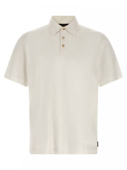 Zanone - White Cotton Silk Polo T-Shirt