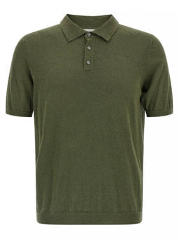 Roberto Collina - Green Spongy Effect Polo T-Shirt (2XL)