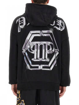 Philipp Plein - Black Logo Hood Sweatshirt