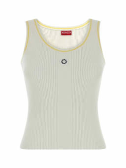Kenzo - Off White Logo Round Neck Top