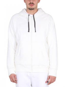 Diesel - White Hooded Sweatshirt (M)