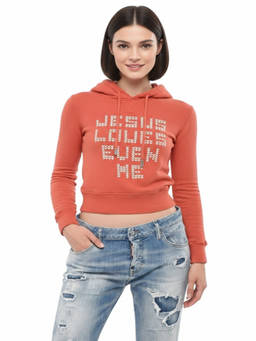 Dsquared2 - Orange Graphic Hood Sweatshirt