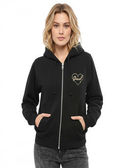 Diesel - Black Logo Zipper Hoodie