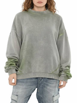 Diesel - Grey Mock Collar Sweatshirt