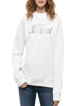 Diesel - White Logo Crew Neck Sweatshirt (XL)