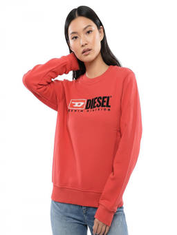 Diesel - Red Logo Crew Neck Sweatshirt (XXS)