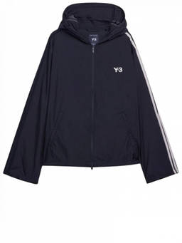 Y-3 - Black Logo Hooded Sweatshirt