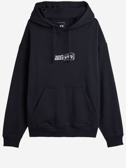 Y-3 - Black Graphic Print Hoodie