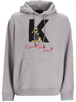 Karl Lagerfeld - Grey Graphic Print Hoodie