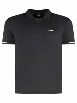 Boss - Black Stripe Trim Logo Polo T-Shirt