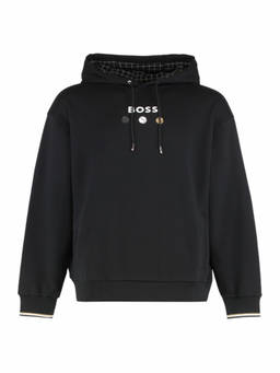 Boss - Black Regular Fit Logo Hoodie (XXS)