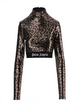 Palm Angels - Sequins Crop Top