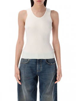 Balenciaga - White Sleeveless Tank Top