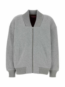 Gucci - Grey V-Neck Full Sleeves Sweatshirt (S)