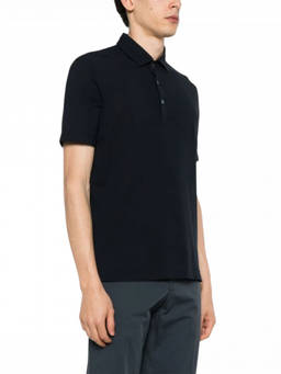 Drumohr - Black Logo Polo T-Shirt (L)