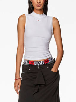 Diesel - White High-Neck Top