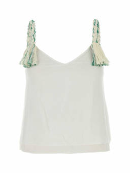 JW Anderson - Off White Tassel Strap Camisole