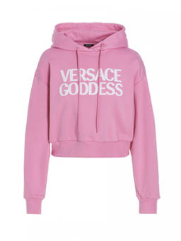 Versace - Pink Logo Hood Sweatshirt