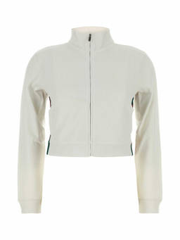 Gucci - White Textured Mock Collar Sweatshirt