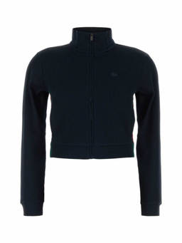 Gucci - Black Textured Mock Collar Sweatshirt