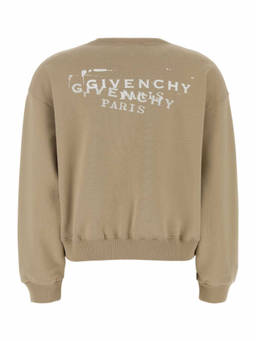 Givenchy - Beige Logo Crew Neck Sweatshirt