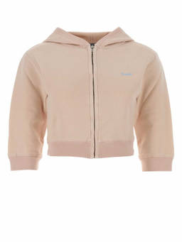 PRADA - Pink Solid Hood Sweatshirt