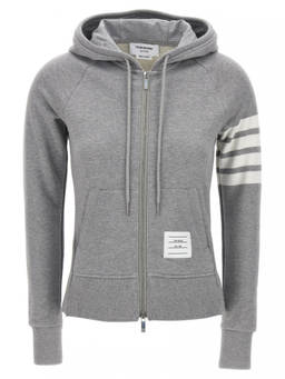 Thom Browne - Grey Stripes Hood Sweatshirt (S)