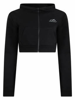 Balenciaga - Black Zip Up Logo Hoodie