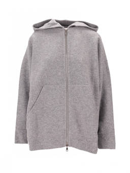 Max Mara - Grey Zip Up Relaxed Hoodie (M)