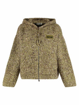 Miu Miu - Green Knitted Zip Up Hoodie (M)