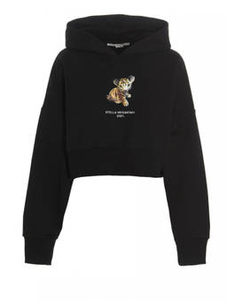Stella McCartney - Black Graphic Logo Hoodie (S)