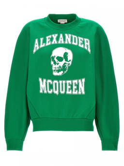 Alexander McQueen - Green Crew Neck Sweatshirt