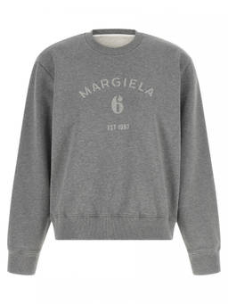MM6 Maison Margiela - Grey Crew Neck Sweatshirt