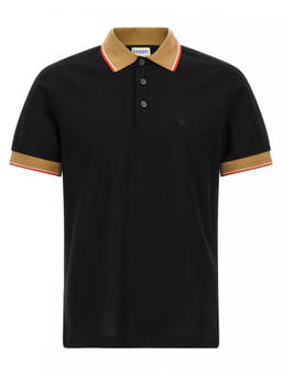 Burberry - Black Regular Logo Polo T-Shirt