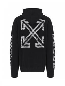 OFF-WHITE - Black Relaxed Logo Hoodie