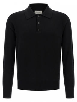 Saint Laurent - Black Wool Polo T-Shirt