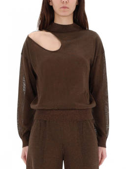 Circus Hotel - Brown High Neck Top