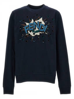 Fendi - Dark Blue Logo Sweatshirt (S)