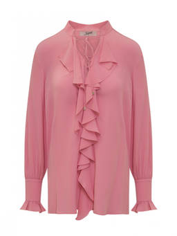 Seafarer - Pink Band Collar Top