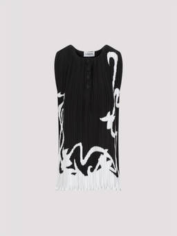 Lanvin - Black Pleated Top (M)