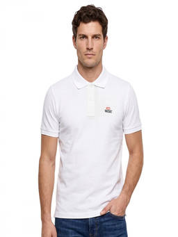 Diesel - White Shirt Collar Polo T-Shirt