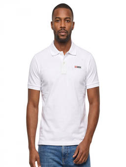 Diesel - White Slim Logo Polo T-Shirt