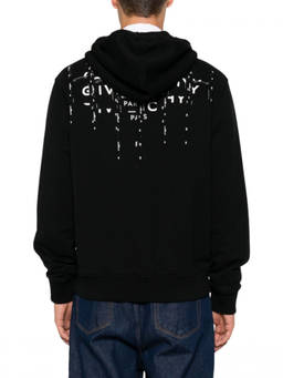 Givenchy - Black Solid Zip Up Hoodie