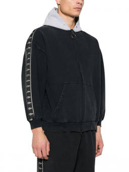 Balenciaga - Black Relaxed Zip Up Hoodie (M)