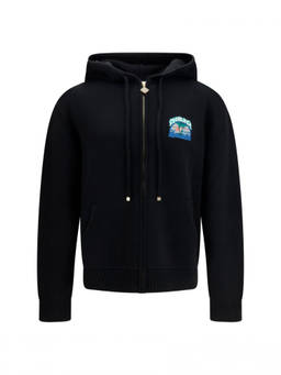 Casablanca - Black Regular Logo Hoodie