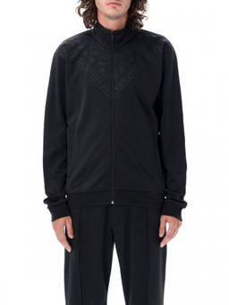 Marcelo Burlon - Black Bandana Slim Track Jacket