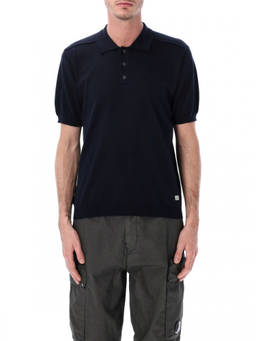 C.P. Company - Navy Blue Cotton Polo T-Shirt (L)