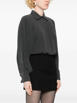 Max Mara - Grey Silk Bodysuit (XS)