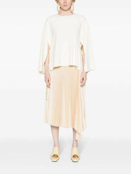 Erika Cavallini Semi-Couture - White Cady Texture Blouse