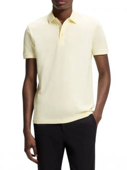 Boss - Light Yellow Solid Polo T-Shirt